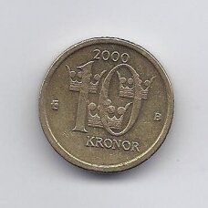 ŠVEDIJA 10 KRONOR 2000 KM # 877 XF