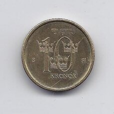 ŠVEDIJA 10 KRONOR 2008 KM # 895 XF