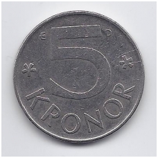 ŠVEDIJA 5 KRONOR 1992 KM # 853 VF