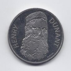 ŠVEICARIJA 5 FRANCS 1978 KM# 56 AU Henry Dunant