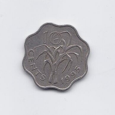 SVAZILANDAS 10 CENTS 1995 KM # 49 VF