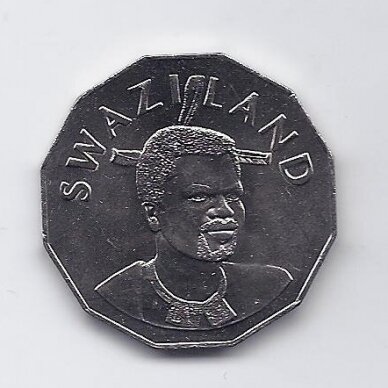 SWAZILAND 50 CENTS 2007 KM # 52 AU 1