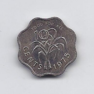 SVAZILANDAS 10 CENTS 1975 KM # 23 UNC FAO