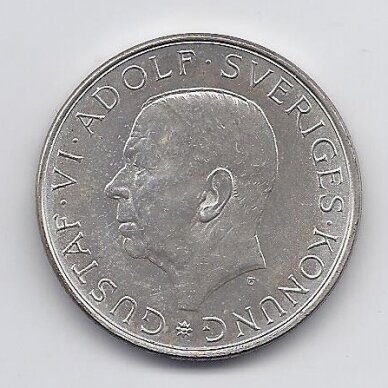 ŠVEDIJA 10 KRONOR 1972 KM # 847 AU 90 m. Karaliui 1