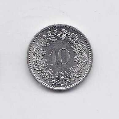 SWITZERLAND 10 RAPPEN 2010 B KM # 27 XF