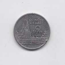 THAILAND 1 BAHT 2007 Y # 183 VF/XF