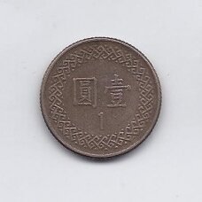 TAIWAN 1 NEW DOLLAR 1982 Y # 551 VF