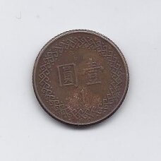 TAIWAN 1 NEW DOLLAR 1983 Y # 551 VF