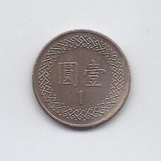 TAIWAN 1 NEW DOLLAR 2006 Y # 551 XF