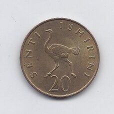 TANZANIA 20 SENTI 1975 KM # 2 XF