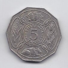 TANZANIA 5 SHILLINGS 1972 KM # 6 VF FAO