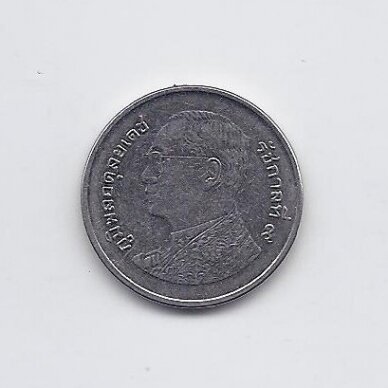 TAILANDAS 1 BAHT 2010 Y # 443 VF/XF 1