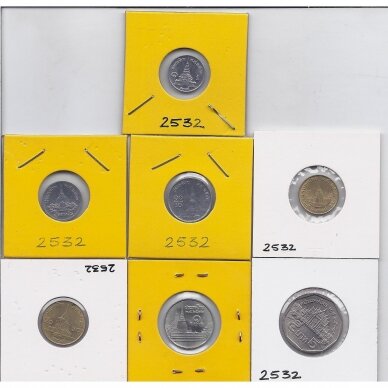 THAILAND 1989 7 coins set