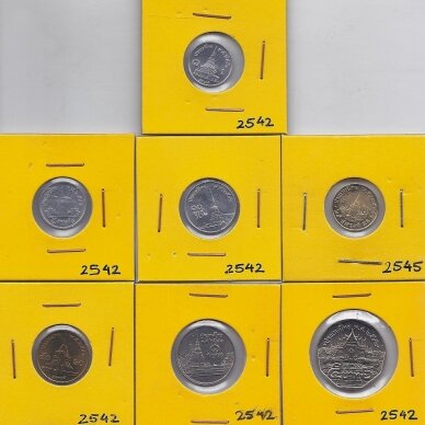 THAILAND 1999 - 2002 7 coins set