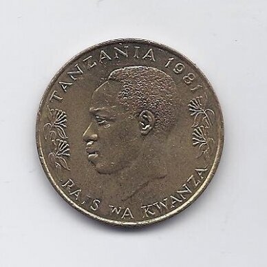 TANZANIA 20 SENTI 1981 KM # 2 XF 1