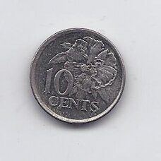 TRINIDADAS IR TOBAGAS 10 CENTS 1997 KM # 31 VF/XF