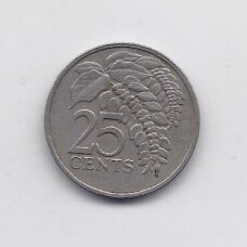 TRINIDADAS IR TOBAGAS 25 CENTS 1978 KM # 32 VF