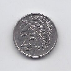 TRINIDADAS IR TOBAGAS 25 CENTS 1997 KM # 32 VF