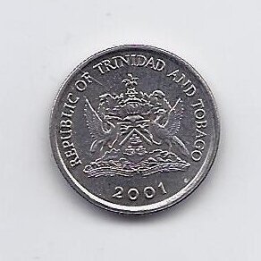 TRINIDAD AND TOBAGO 10 CENTS 2001 KM # 31 VF/XF 1