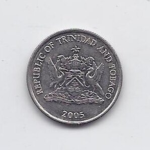 TRINIDAD AND TOBAGO 10 CENTS 2005 KM # 31 VF/XF 1