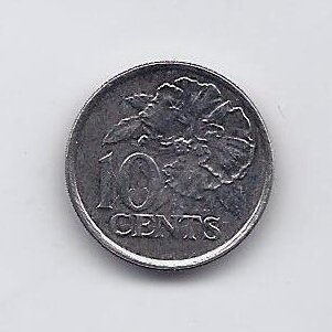 TRINIDAD AND TOBAGO 10 CENTS 2014 KM # 31 XF