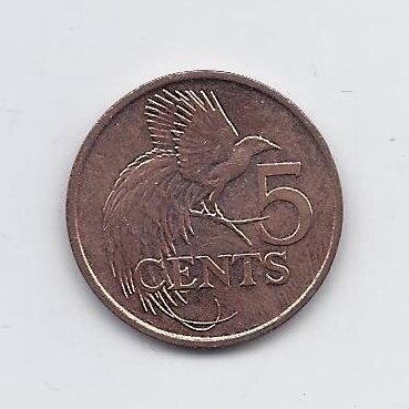 TRINIDAD AND TOBAGO 5 CENTS 2002 KM # 30 XF