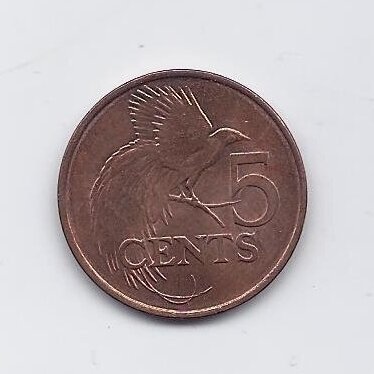 TRINIDAD AND TOBAGO 5 CENTS 2003 KM # 30 XF