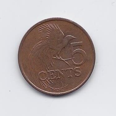 TRINIDAD AND TOBAGO 5 CENTS 2007 KM # 30 VF