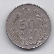 TURKEY 50 LIRA 1985 KM # 966 VF