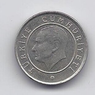 TURKEY 25 KURUS 2011 KM # 1242 VF/XF 1