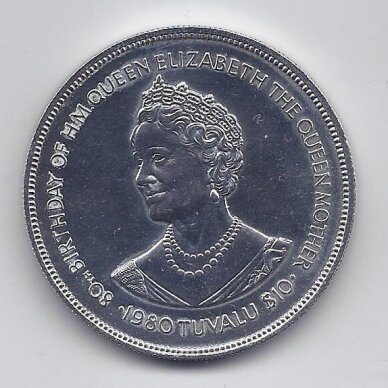 TUVALU 10 DOLLARS 1980 KM # 11 PROOF