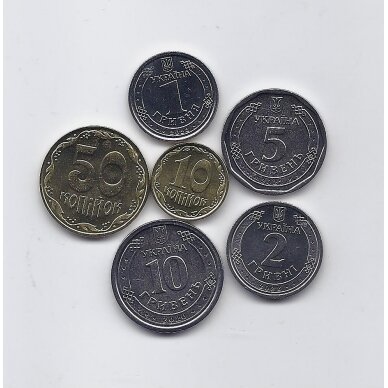 UKRAINE 2020 - 2023 six coins set