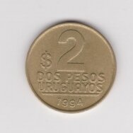 URUGVAJUS 2 NUEVO PESO 1994 KM # 104.1 VF