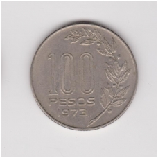 URUGVAJUS 100 PESOS 1973 KM # 59 VF