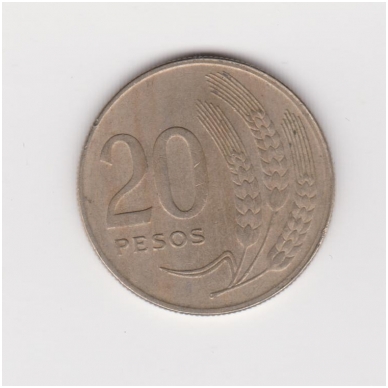 URUGVAJUS 20 PESOS 1970 KM # 56 VF