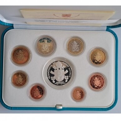 VATICAN 2019 proof set with silver 20 euro coin (without paper box) 1