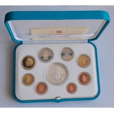 VATICAN 2019 proof set with silver 20 euro coin (without paper box)