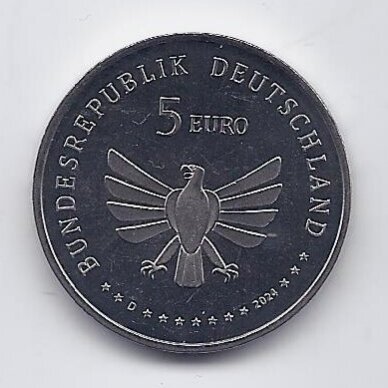 VOKIETIJA 5 EURO 2024 D KM # new UNC Elniavabalis 1