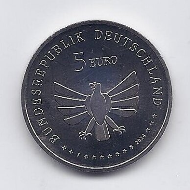 VOKIETIJA 5 EURO 2024 J KM # 444 UNC Kamanė 1