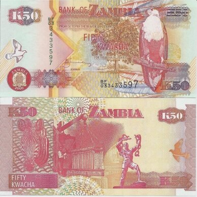 ZAMBIJA 50 KWACHA 2006 P # 37e AU